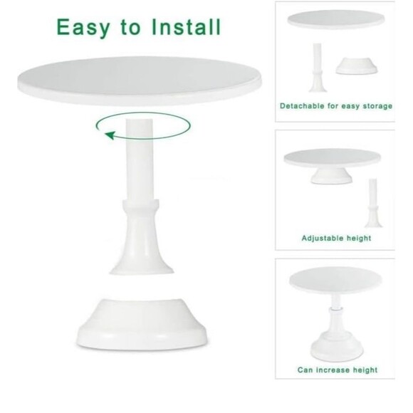 New in box 10” Metal Cake Holder Stand For Wedding Reception Birthday Parties - Picture 3 of 12